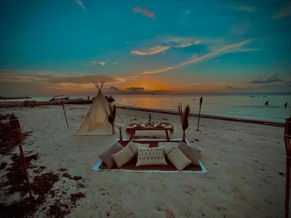 Luxury tent Picnic On The Beach Hotel Isla Holbox